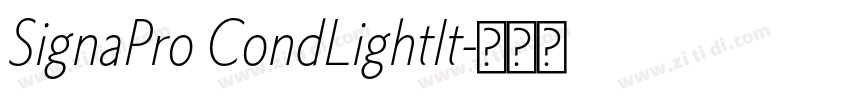 SignaPro CondLightIt字体转换